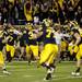 Michigan celebrates after beating Michigan State on Saturday. Michigan won 12-10. Daniel Brenner I AnnArbor.com